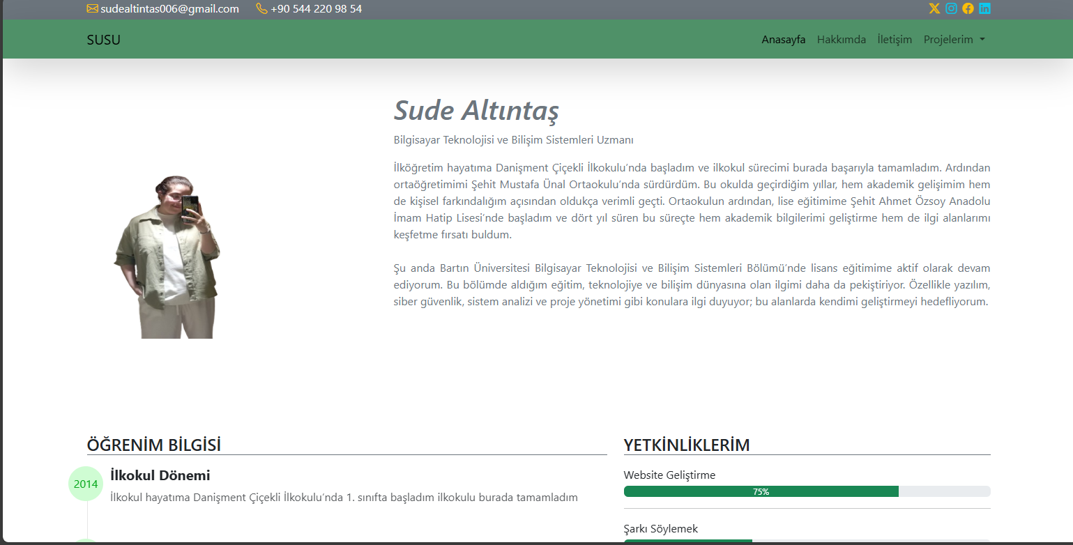 Kişisel Web Sitesi Fotoğrafı